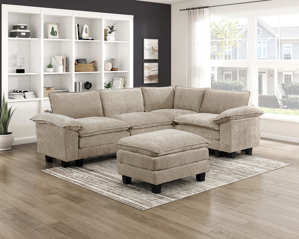 8450TPE-CR Corner Seat from Homelegance - Luna Furniture