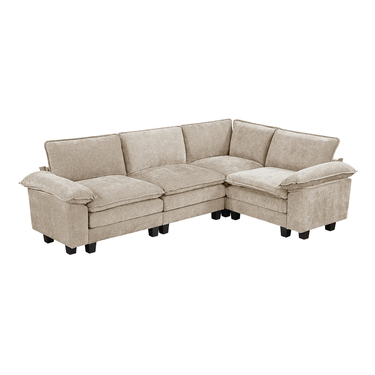 8450TPE*43ACCR (5)5-Piece Modular Sectional from Homelegance - Luna Furniture