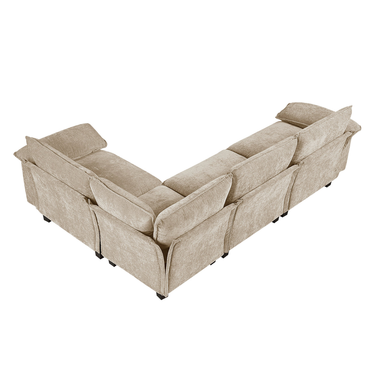 8450TPE*43ACCR (5)5-Piece Modular Sectional from Homelegance - Luna Furniture