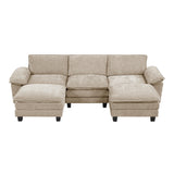 8450TPE*53AC2OT (6)5-Piece Modular Sectional with Ottoman from Homelegance - Luna Furniture
