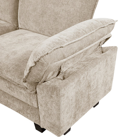 8450TPE*53AC2OT (6)5-Piece Modular Sectional with Ottoman from Homelegance - Luna Furniture