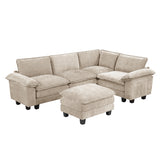 8450TPE*53ACCR (6)6-Piece Modular Sectional with Ottoman from Homelegance - Luna Furniture