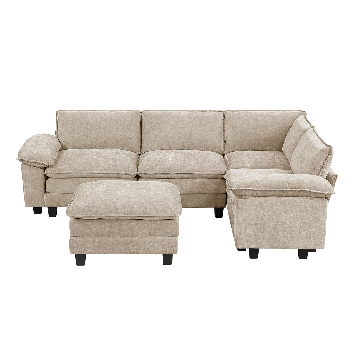 8450TPE*53ACCR (6)6-Piece Modular Sectional with Ottoman from Homelegance - Luna Furniture