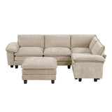 8450TPE*53ACCR (6)6-Piece Modular Sectional with Ottoman from Homelegance - Luna Furniture
