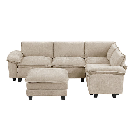 8450TPE*53ACCR (6)6-Piece Modular Sectional with Ottoman from Homelegance - Luna Furniture