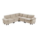 8450TPE*54ACCR (6)5-Piece Modular Sectional from Homelegance - Luna Furniture
