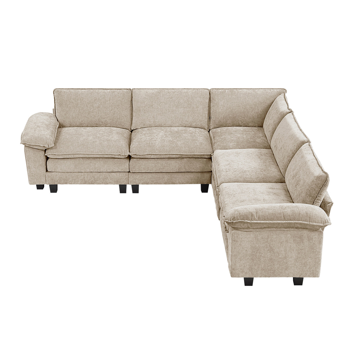 8450TPE*54ACCR (6)5-Piece Modular Sectional from Homelegance - Luna Furniture