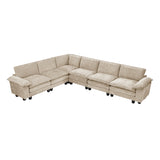 8450TPE*65ACCR (7)6-Piece Modular Sectional from Homelegance - Luna Furniture