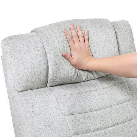 Ronan Light Gray Reclining Chair from Homelegance - Luna Furniture