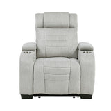 Ronan Light Gray Double Reclining Living Room Set from Homelegance - Luna Furniture