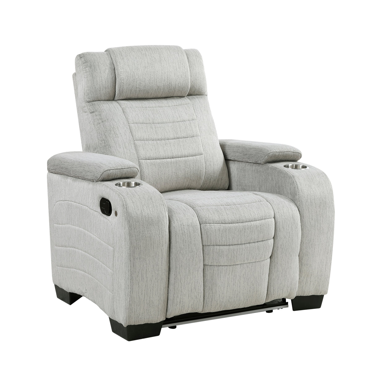 Ronan Light Gray Double Reclining Living Room Set from Homelegance - Luna Furniture