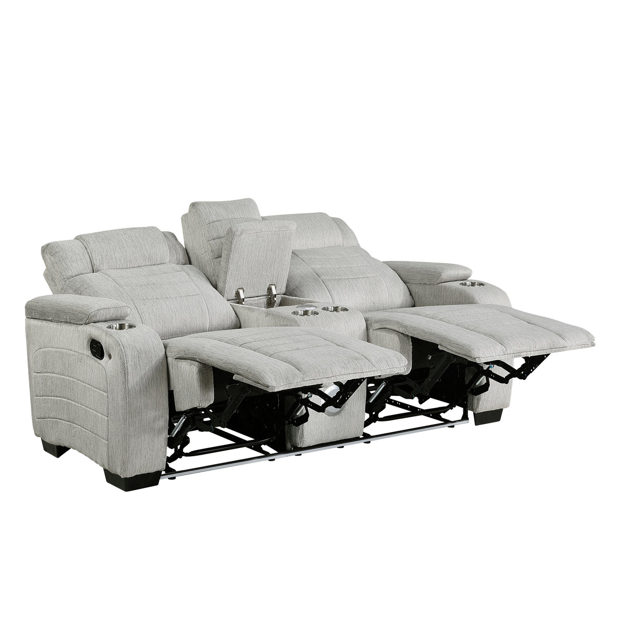 8455GRY*2 2pc Set: Sofa, Love from Homelegance - Luna Furniture