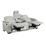 8455GRY*2 2pc Set: Sofa, Love from Homelegance - Luna Furniture