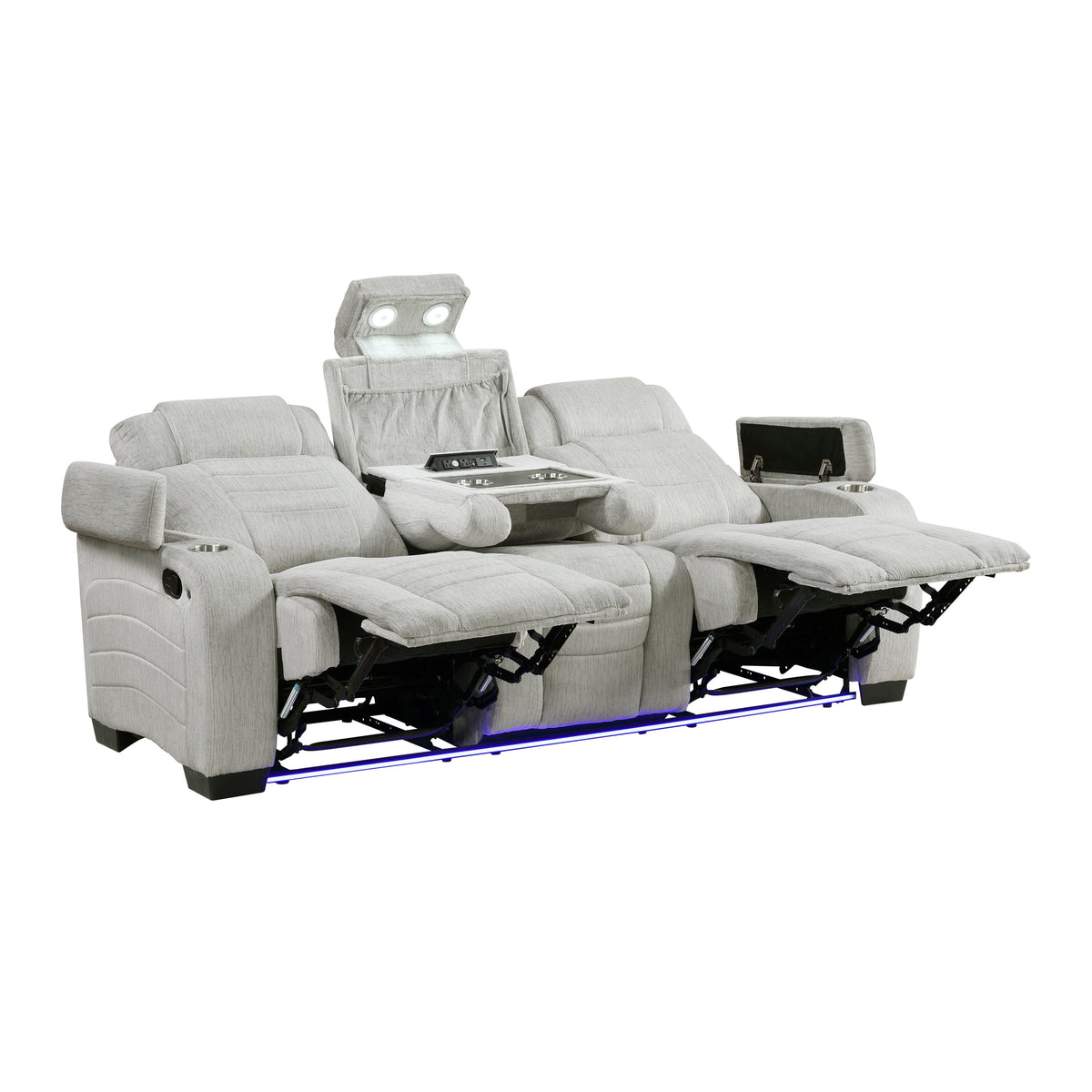 8455GRY*2 2pc Set: Sofa, Love from Homelegance - Luna Furniture