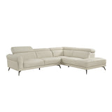 8456BEG*22LRC (2)2-Piece Sectional with Right Side Chaise from Homelegance - Luna Furniture