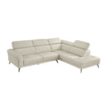 8456BEG*22LRC (2)2-Piece Sectional with Right Side Chaise from Homelegance - Luna Furniture