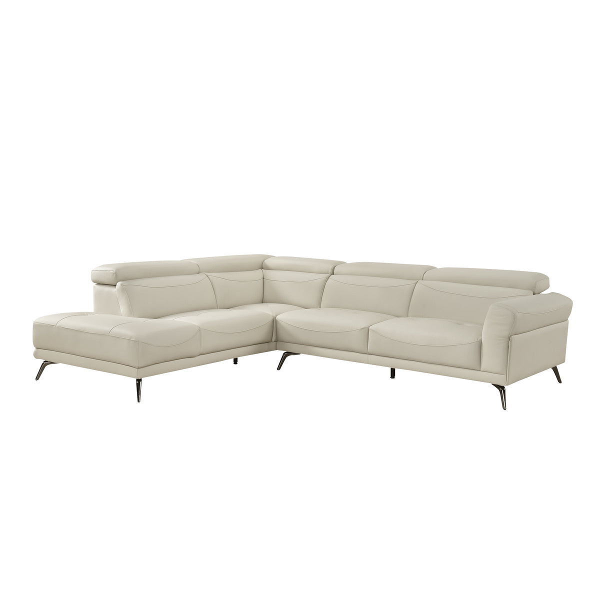 8456BEG*2LC2R (2)2-Piece Sectional with Left Side Chaise from Homelegance - Luna Furniture