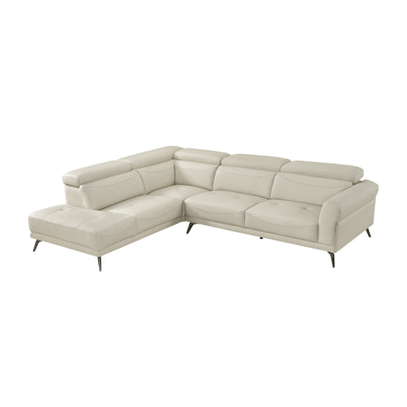 8456BEG*2LC2R (2)2-Piece Sectional with Left Side Chaise from Homelegance - Luna Furniture