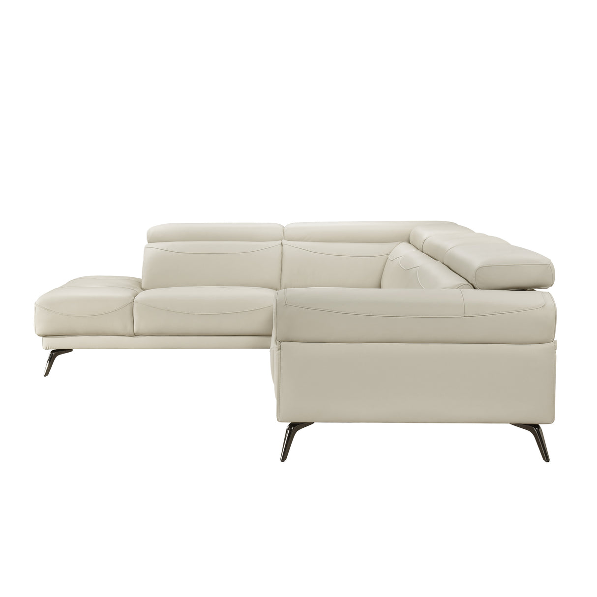 8456BEG*2LC2R (2)2-Piece Sectional with Left Side Chaise from Homelegance - Luna Furniture