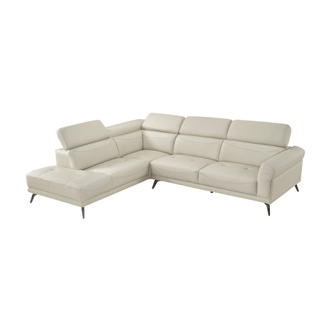8456BEG*2LC2R (2)2-Piece Sectional with Left Side Chaise from Homelegance - Luna Furniture