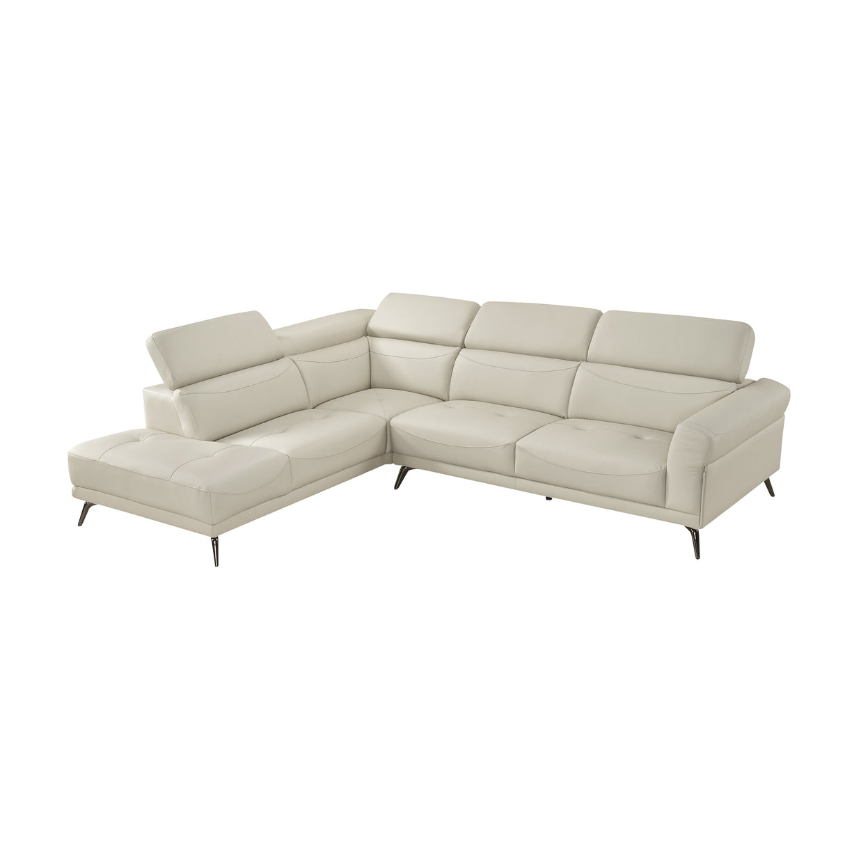 8456BEG*2LC2R (2)2-Piece Sectional with Left Side Chaise from Homelegance - Luna Furniture