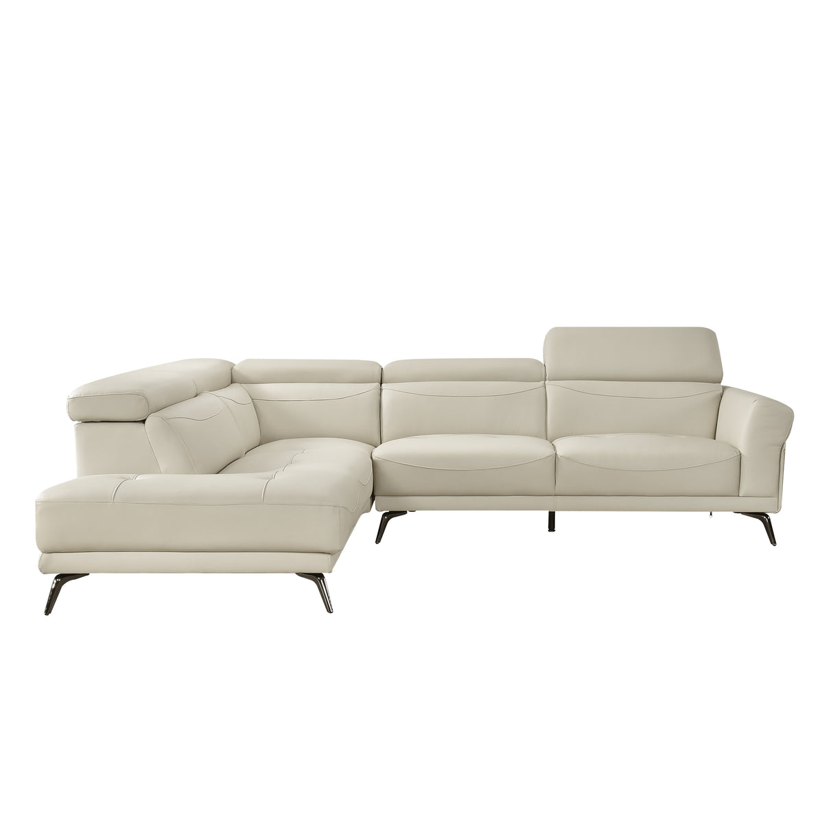 8456BEG*2LC2R (2)2-Piece Sectional with Left Side Chaise from Homelegance - Luna Furniture