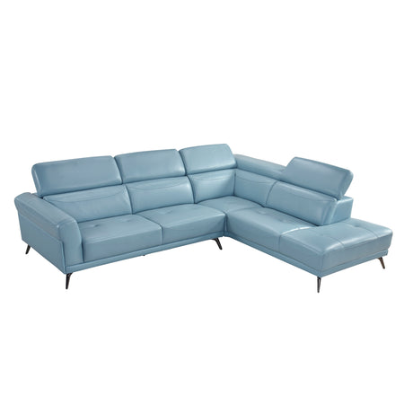 8456BUE*22LRC (2)2-Piece Sectional with Right Side Chaise from Homelegance - Luna Furniture
