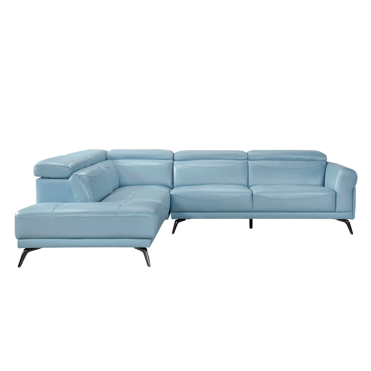 8456BUE*2LC2R (2)2-Piece Sectional with Left Side Chaise from Homelegance - Luna Furniture