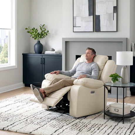 Huron Beige Power Reclining Chair from Homelegance - Luna Furniture