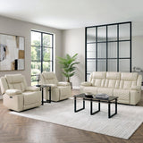 Huron Beige Power Double Reclining Sofa from Homelegance - Luna Furniture