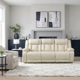 Huron Beige Power Double Reclining Sofa from Homelegance - Luna Furniture