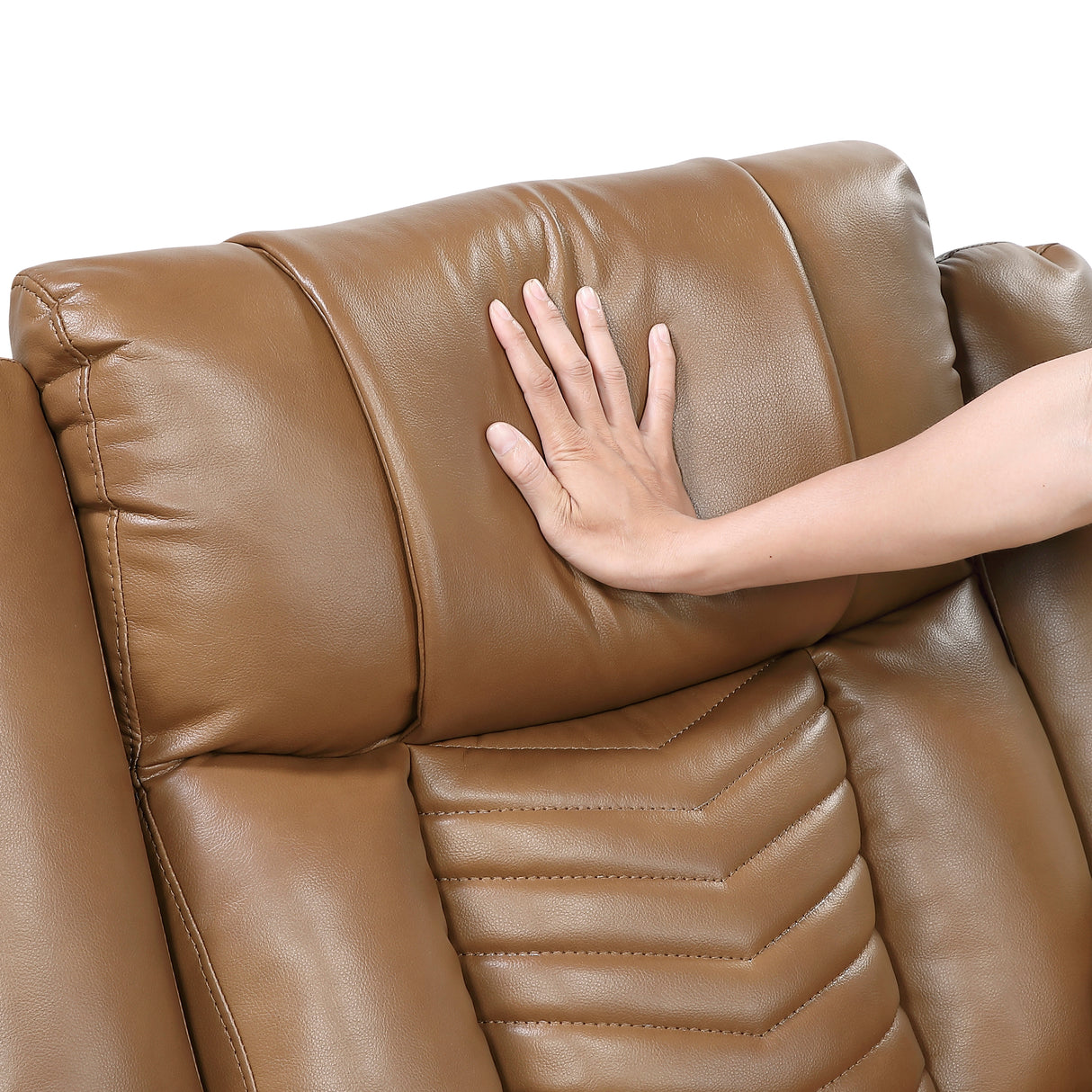 Huron Brown Power Double Reclining Loveseat with Center Console, Wireless Speakers, LED and Charging Ports from Homelegance - Luna Furniture