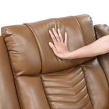 Huron Brown Power Reclining Chair with LED and Charging Ports from Homelegance - Luna Furniture