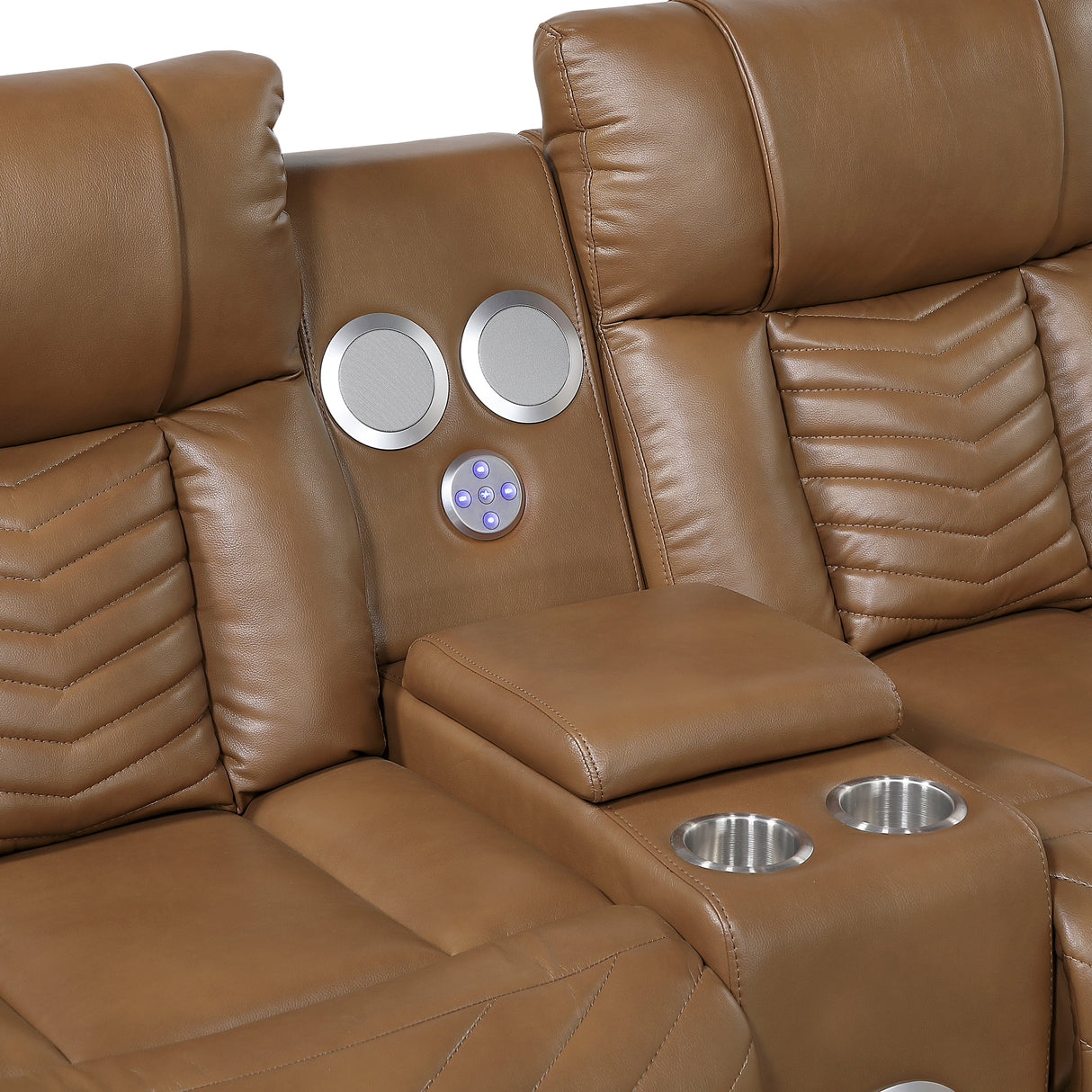Huron Brown Power Reclining Living Room Set from Homelegance - Luna Furniture