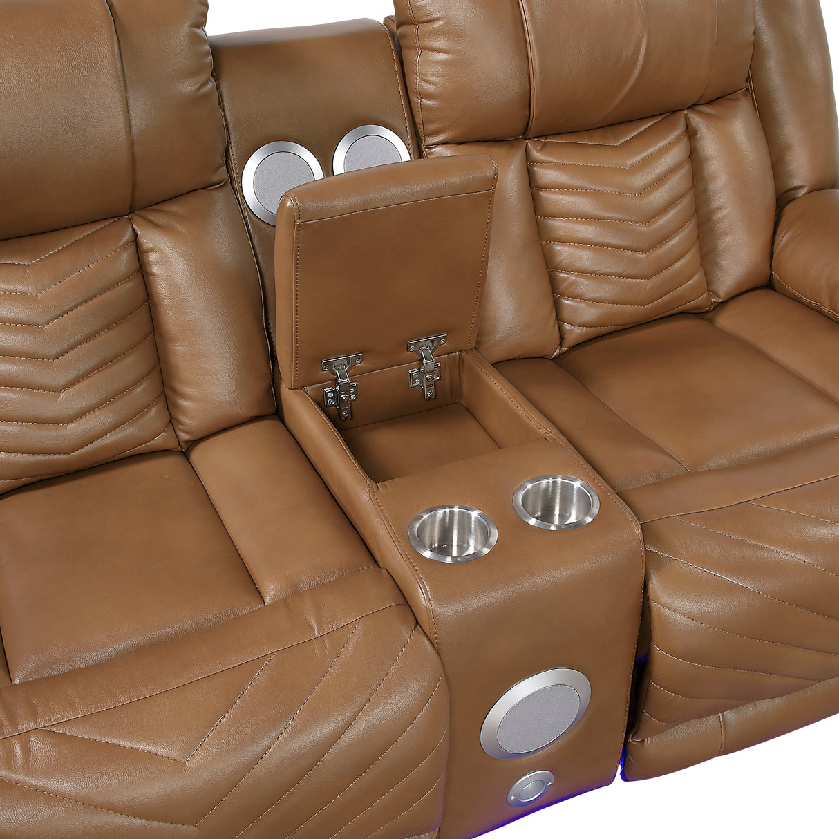 Huron Brown Power Reclining Living Room Set from Homelegance - Luna Furniture