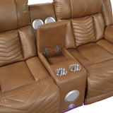 Huron Brown Power Reclining Living Room Set from Homelegance - Luna Furniture