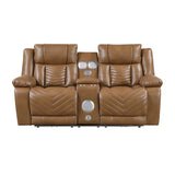 Huron Brown Power Reclining Living Room Set from Homelegance - Luna Furniture