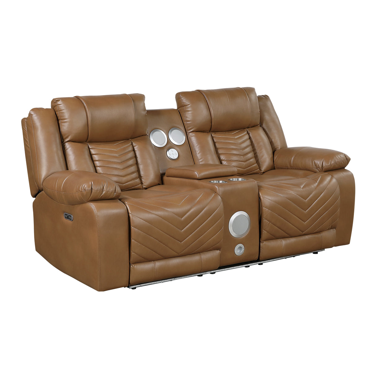 Huron Brown Power Reclining Living Room Set from Homelegance - Luna Furniture