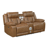 Huron Brown Power Reclining Living Room Set from Homelegance - Luna Furniture