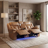 Huron Brown Power Reclining Living Room Set from Homelegance - Luna Furniture