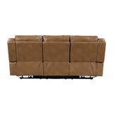 Huron Brown 2-Piece Power Reclining Living Room Set from Homelegance - Luna Furniture