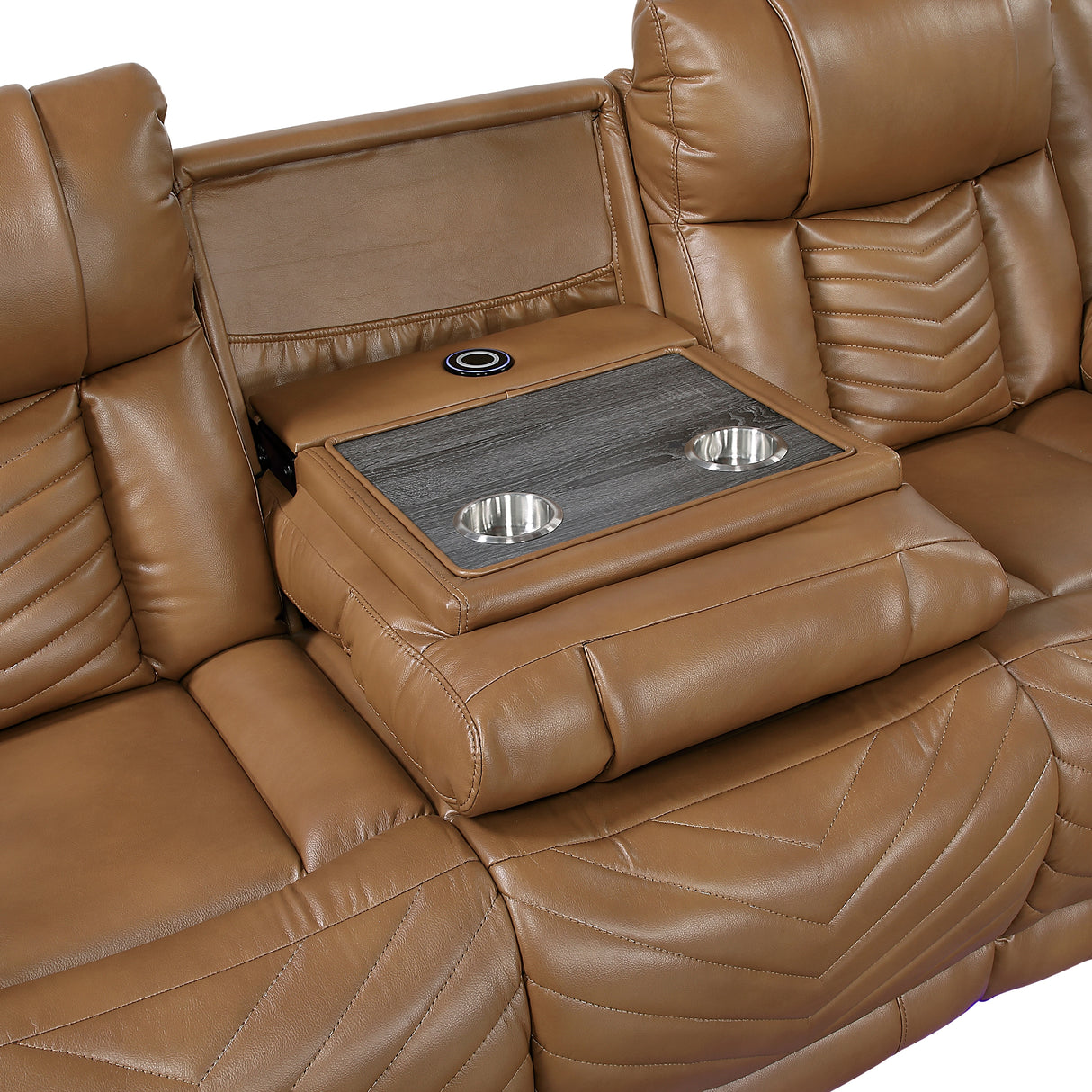 Huron Brown 2-Piece Power Reclining Living Room Set from Homelegance - Luna Furniture