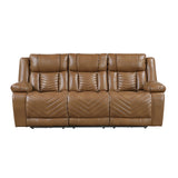 Huron Brown Power Reclining Living Room Set from Homelegance - Luna Furniture