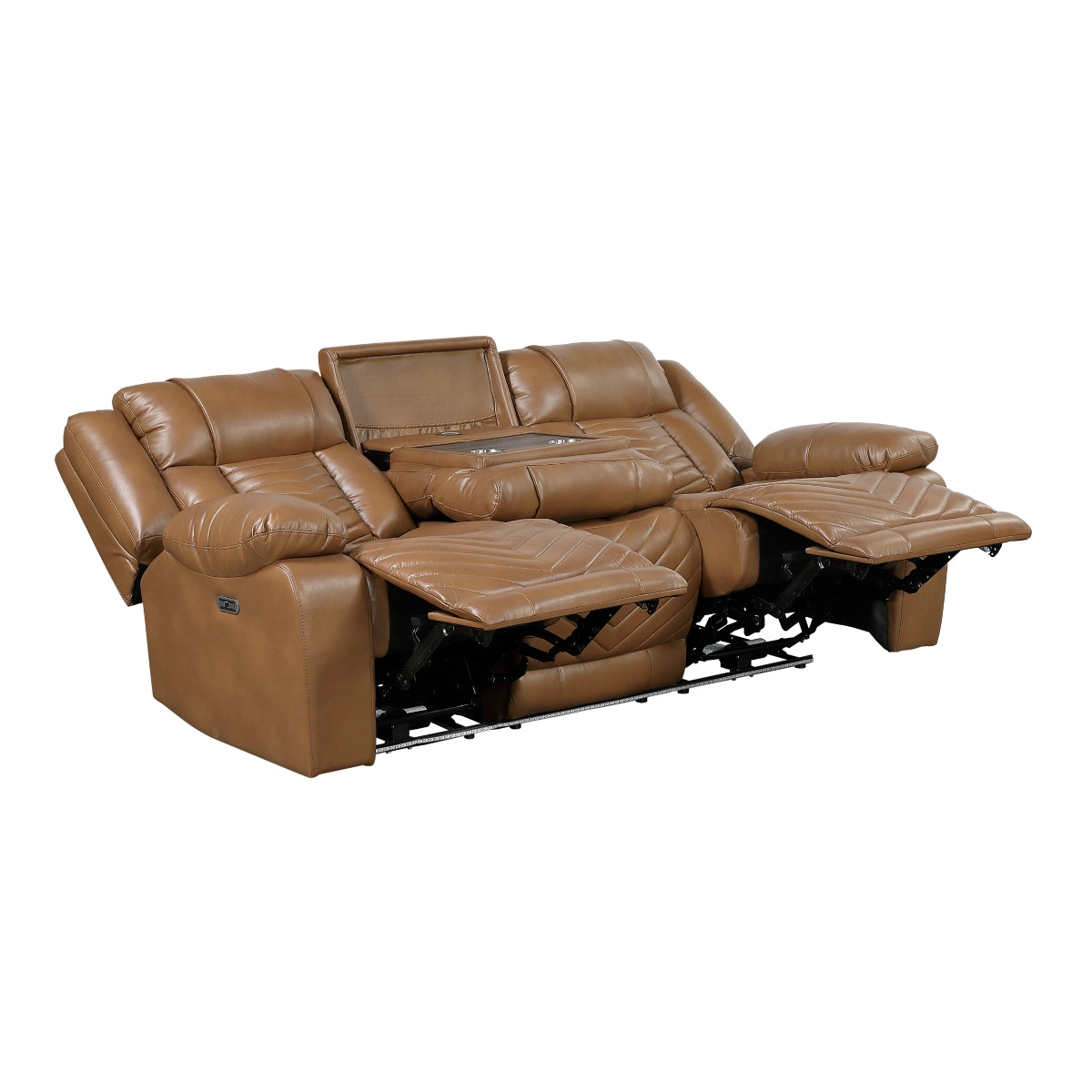Huron Brown Power Reclining Living Room Set from Homelegance - Luna Furniture