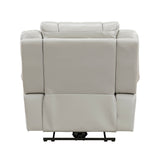 Huron Brown Power Double Reclining Sofa with Center Drop-Down Cup Holders, Wireless Charger, LED and Charging Ports from Homelegance - Luna Furniture