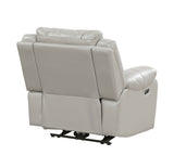 Huron Brown Power Double Reclining Sofa with Center Drop-Down Cup Holders, Wireless Charger, LED and Charging Ports from Homelegance - Luna Furniture