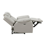 Huron Brown Power Double Reclining Sofa with Center Drop-Down Cup Holders, Wireless Charger, LED and Charging Ports from Homelegance - Luna Furniture