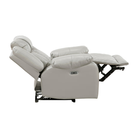 Huron Brown Power Double Reclining Sofa with Center Drop-Down Cup Holders, Wireless Charger, LED and Charging Ports from Homelegance - Luna Furniture
