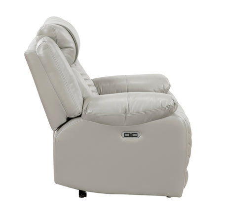Huron Brown Power Double Reclining Sofa with Center Drop-Down Cup Holders, Wireless Charger, LED and Charging Ports from Homelegance - Luna Furniture