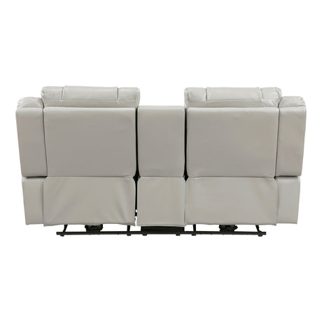 Huron Black Power Double Reclining Sofa from Homelegance - Luna Furniture